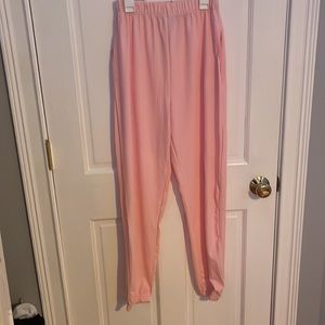 Cuffed Hem Rib Jogger With Pockets Blush 8